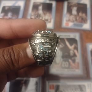 MICHAEL JORDAN HAND-MADE NORTH CAROLINA TAR HEELS 1982 RING SIZE 12 BUNDLE SET!